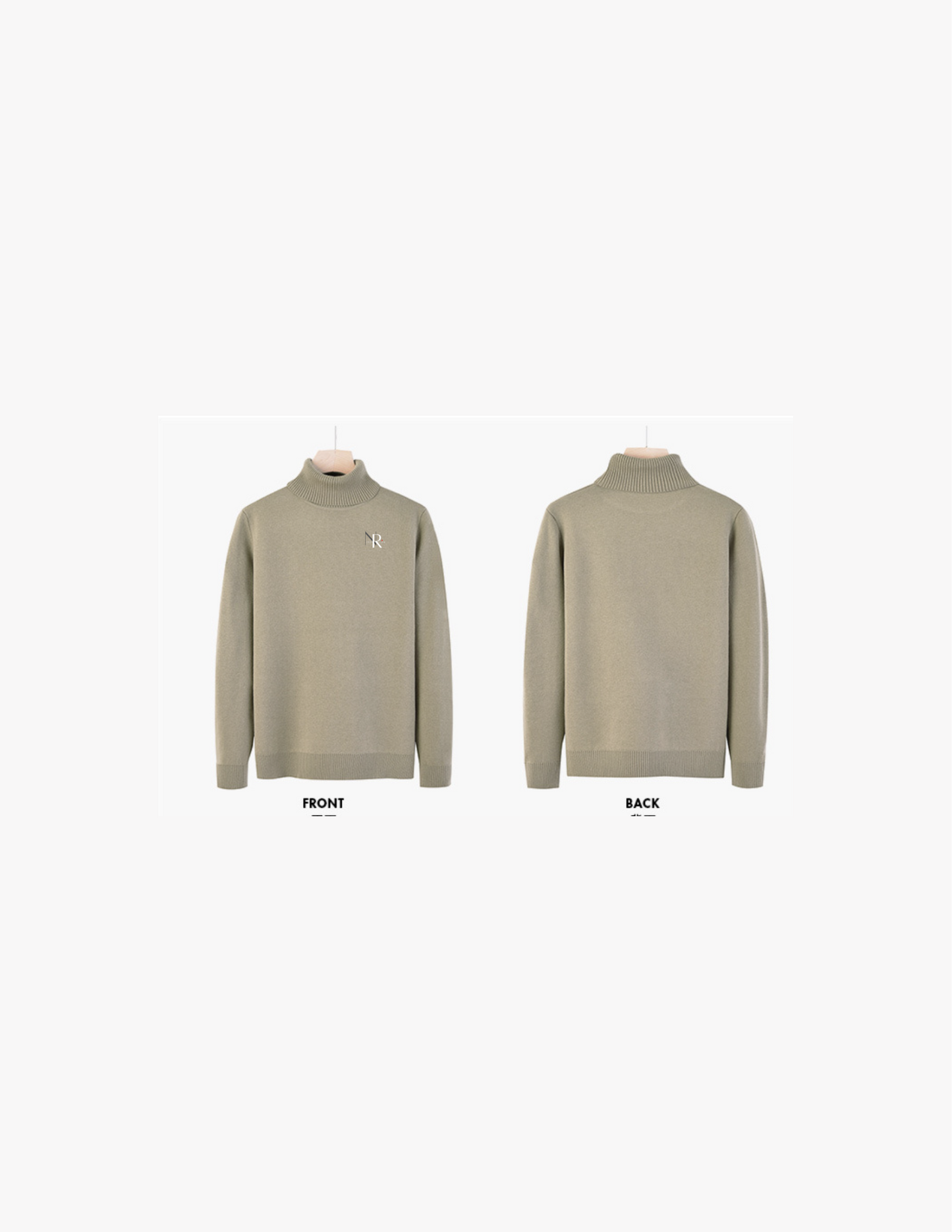 NR Logo Cream Cashmere Sweater