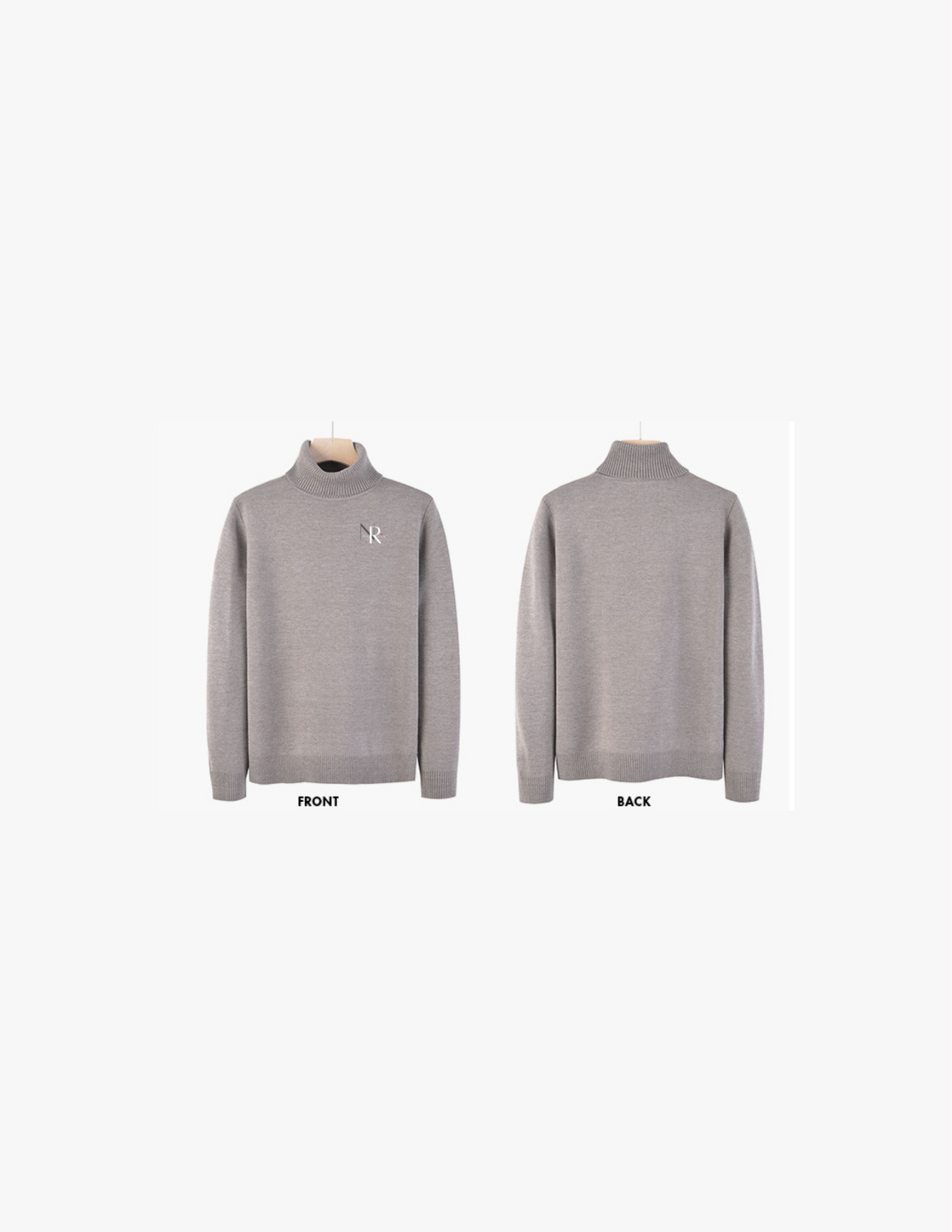 NR Logo Brown Cashmere Sweater