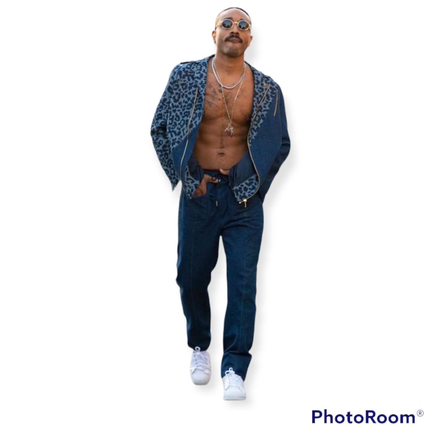 Ndeed Regime Vir-Gule Denim Racing Jacket