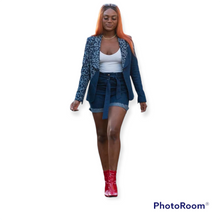Ndeed Regime Vir-Gule Denim Woman Blazer and Shorts
